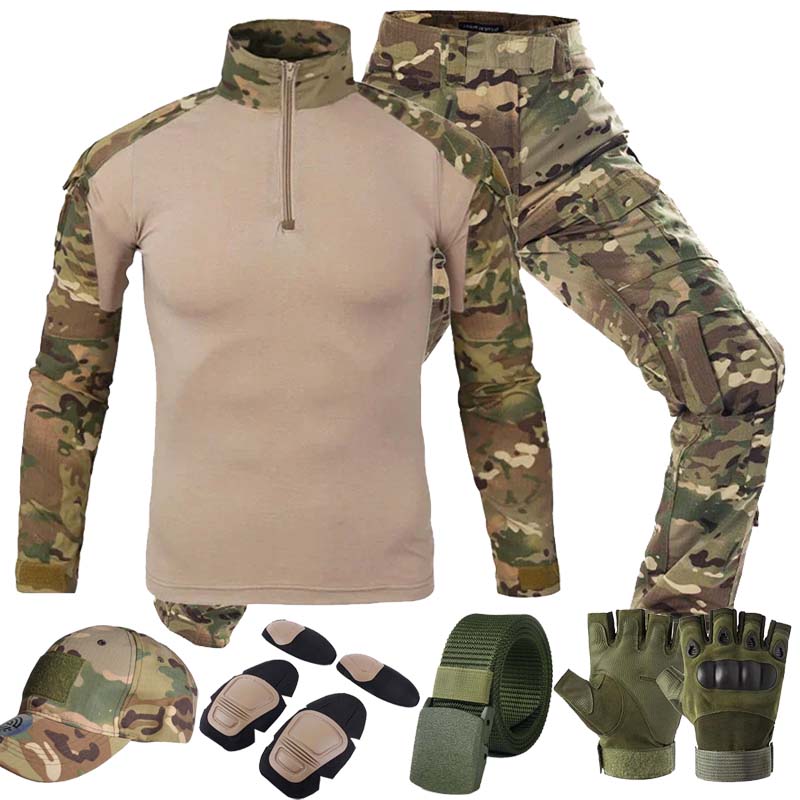 MC Outdoor Tactical Suits Mult - Tactical Military Shirt Cargo recension och pris