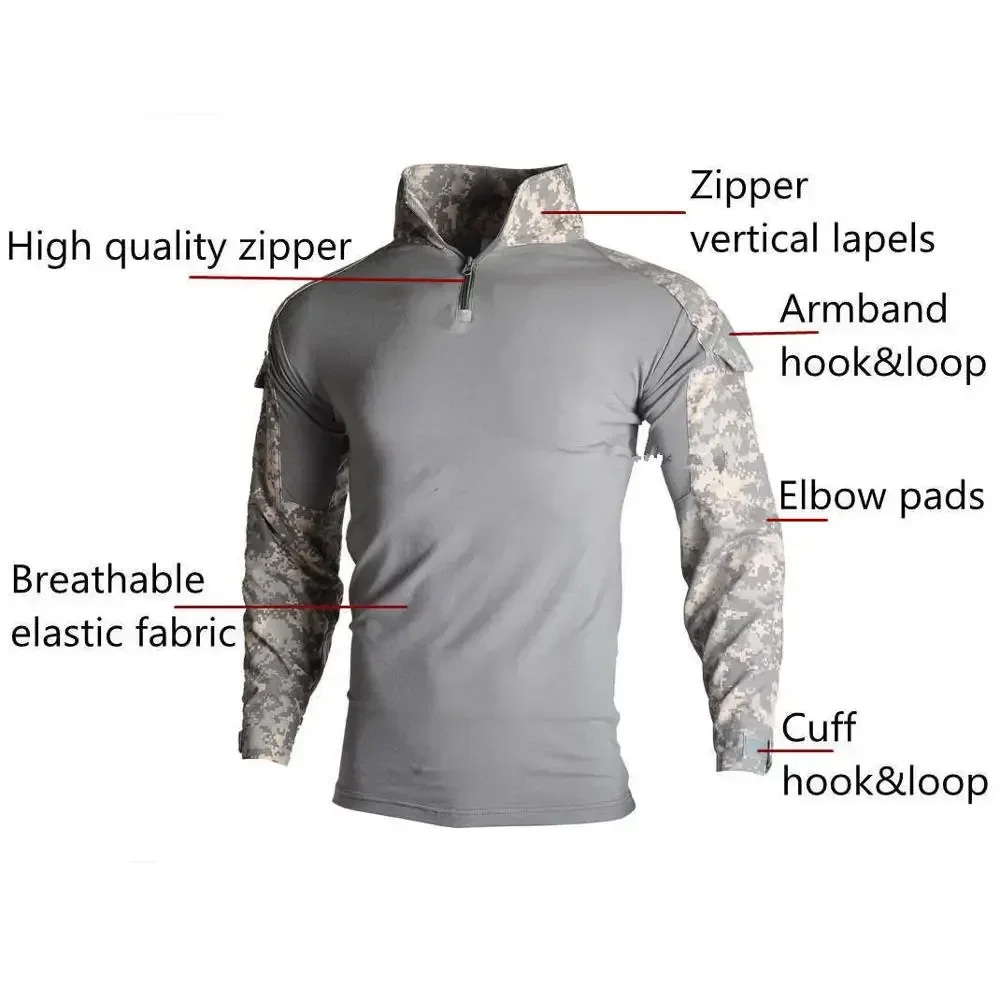 MC Outdoor Tactical Suits Mult - Tactical Military Shirt Cargo recension och pris