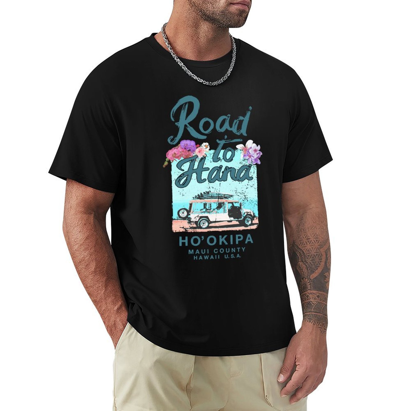 Road to Hana Maui Hawaii Vinta - Vintage Hawaiian Floral Shirt recension och pris