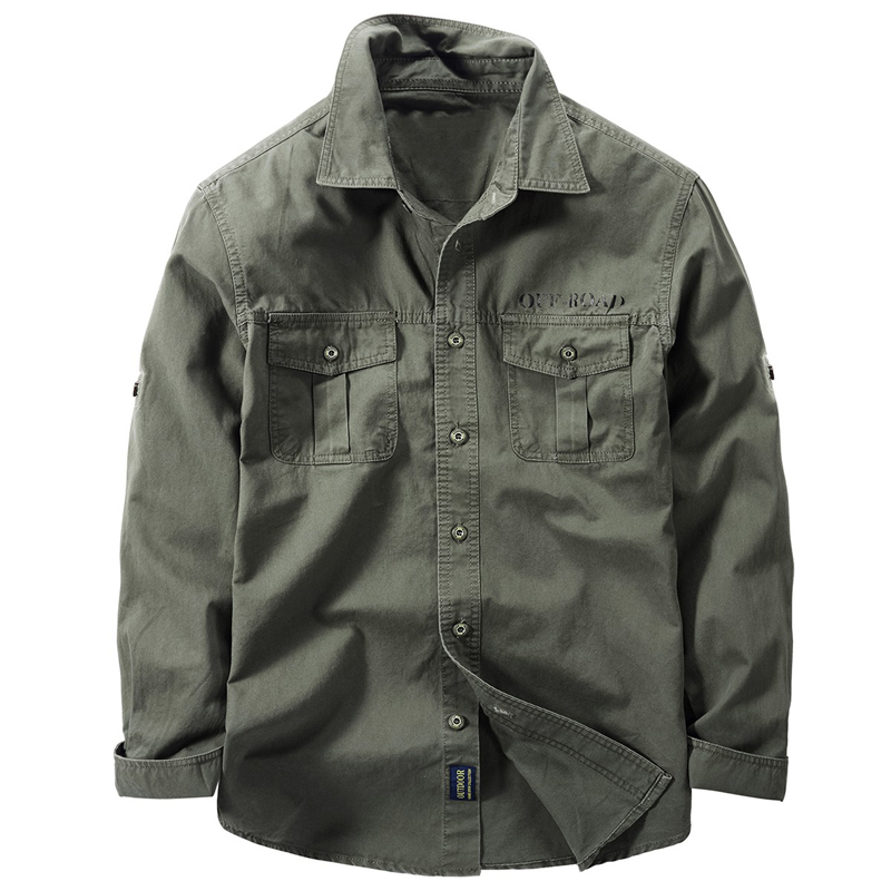 New Men's Spring Multi-pocket  - Tactical Military Shirt Cargo recension och pris
