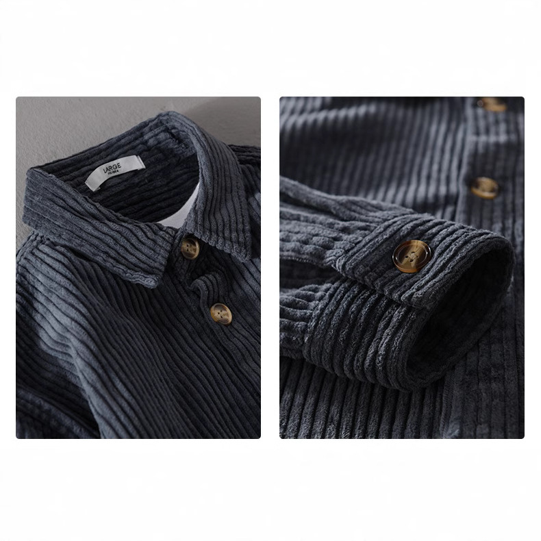 2026 New Men's Corduroy Shirt  - Corduroy Button Up Shirt Men recension och pris
