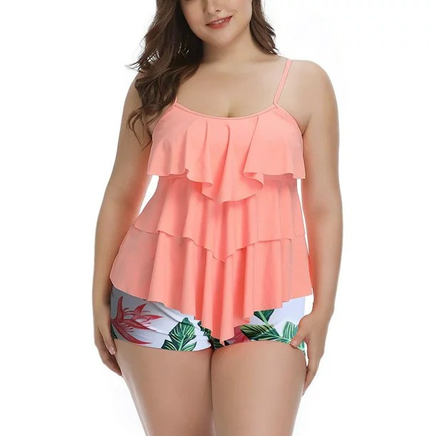 Tankini Woman Bikini Floral Pr - Shorts recension och pris