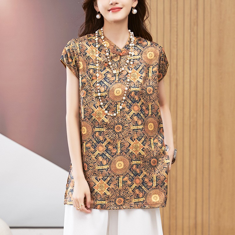 Women's Blouse Short Sleeve Ro - Shirts recension och pris