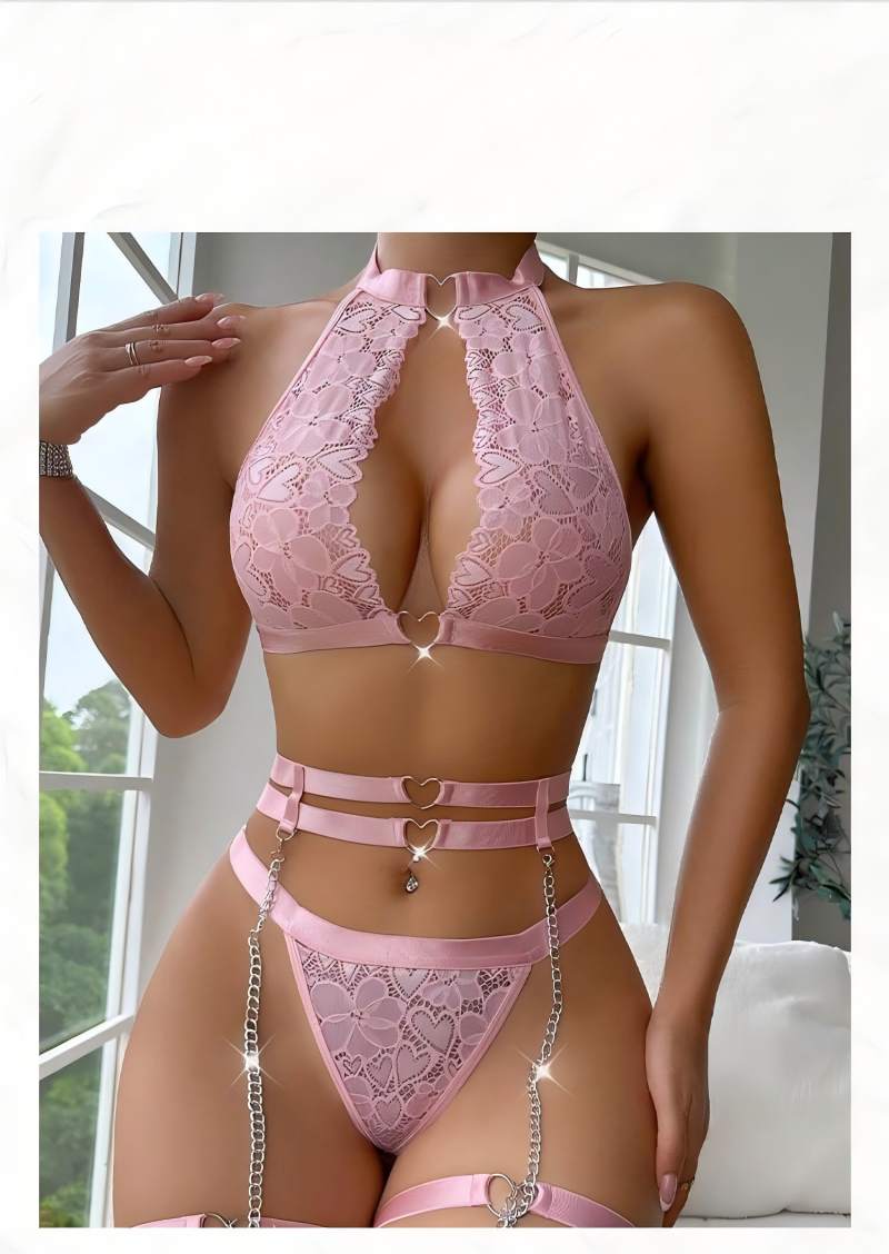 Sexy Lingerie Set Push Up Lace - Underwear recension och pris