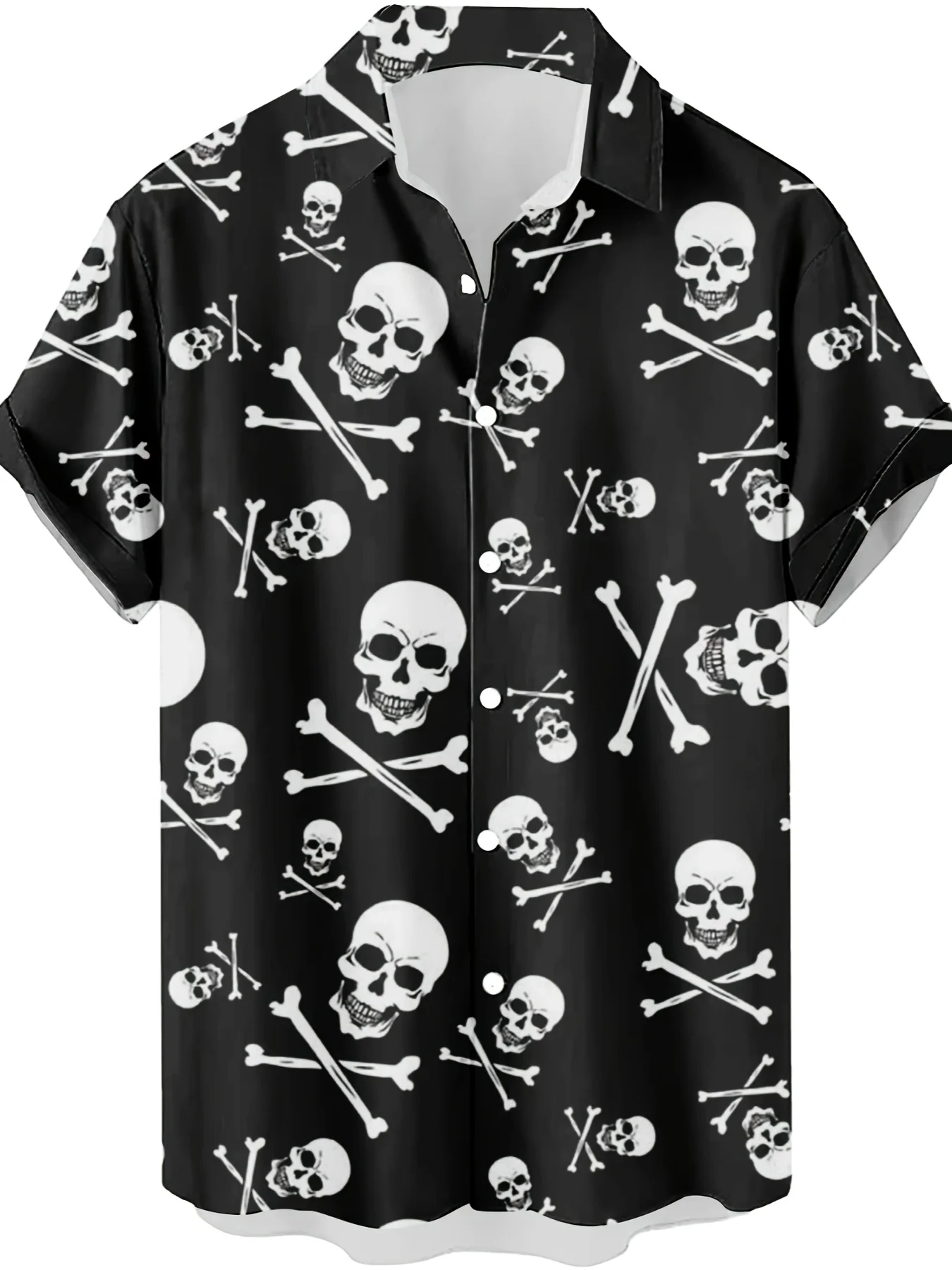 Vintage Horror Skull Crossbone - Vintage Hawaiian Floral Shirt recension och pris
