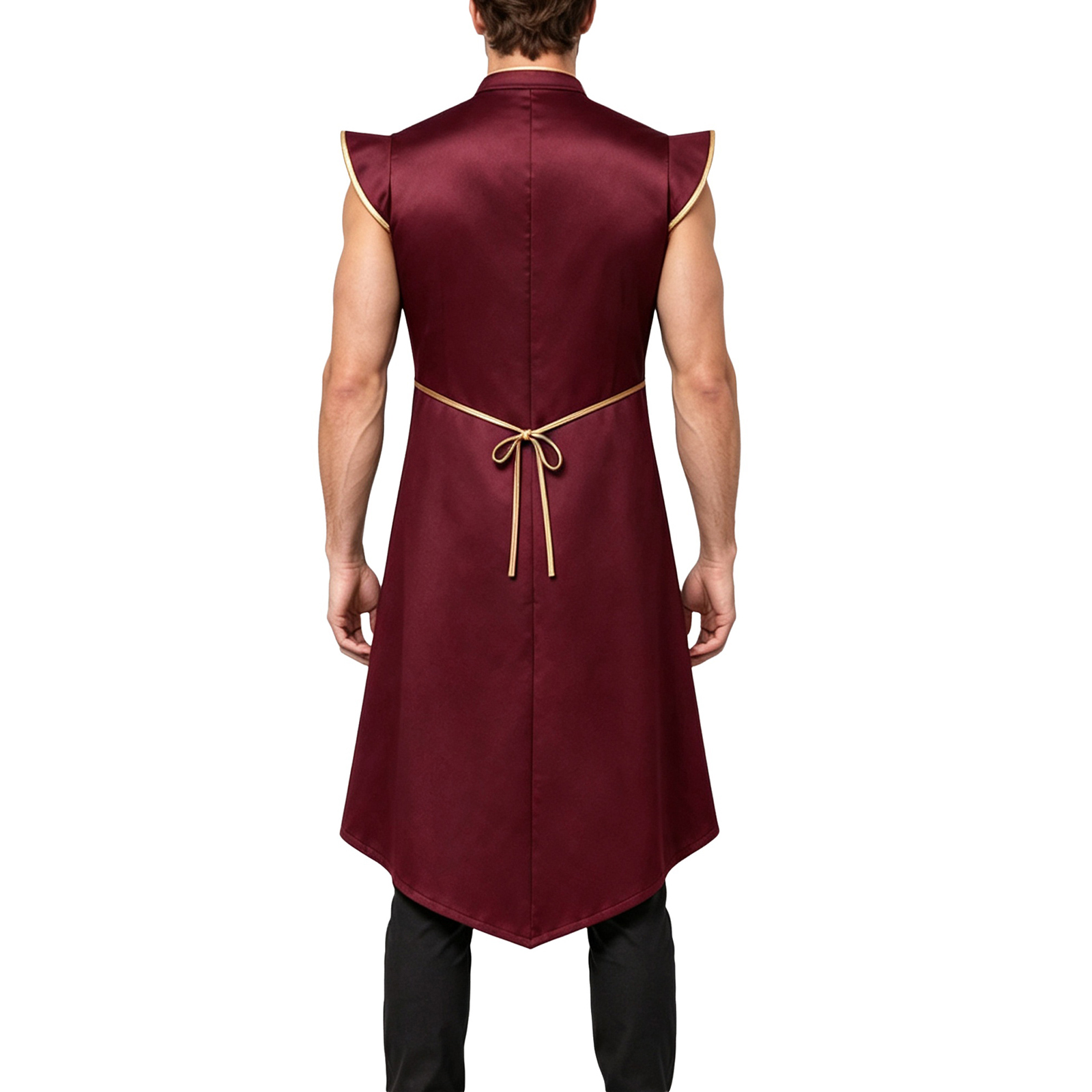 Men Medieval Long Vest Cap Sle - Jackets recension och pris