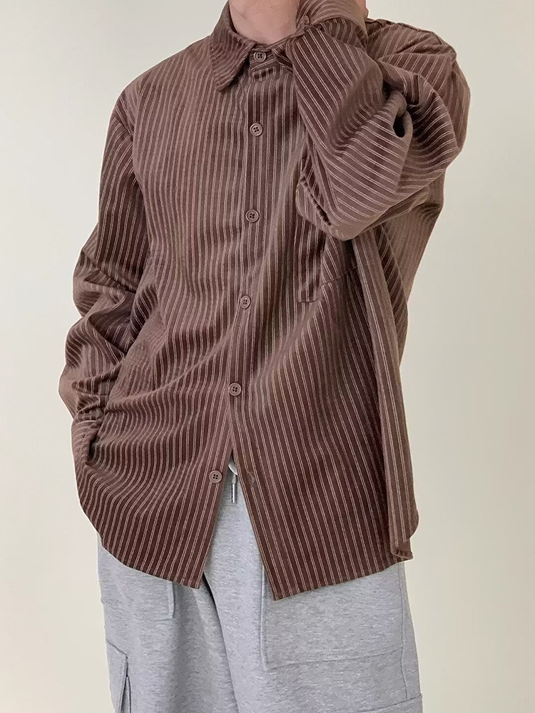Stylish Mens Long Sleeve Cordu - Corduroy Button Up Shirt Men recension och pris