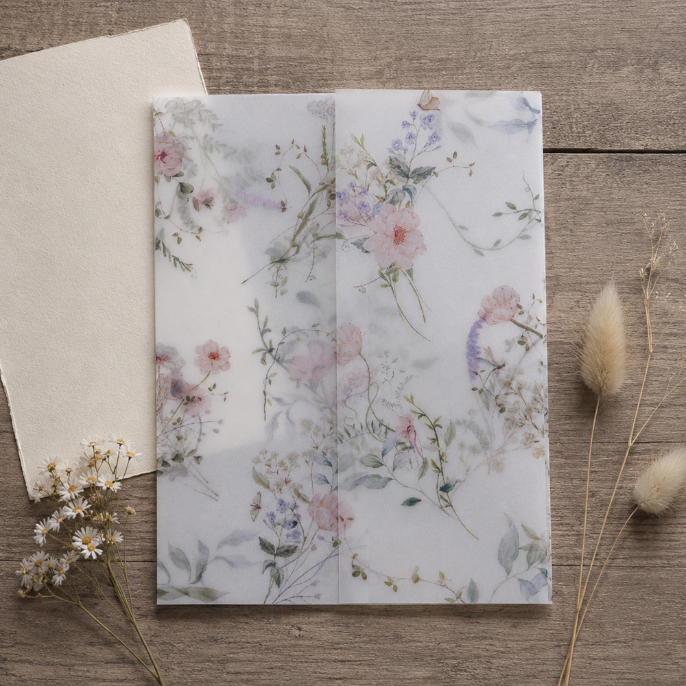 20/50pcs Vellum Wrap with Wate - Jackets recension och pris