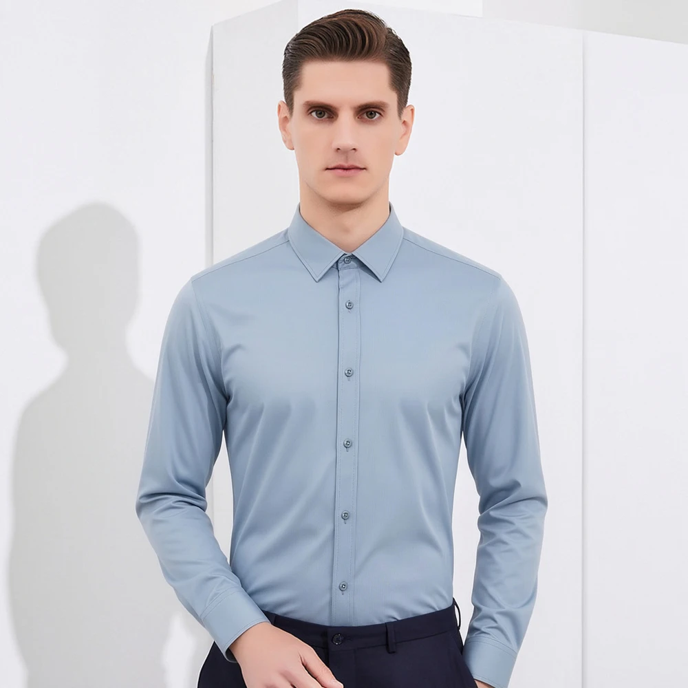 Men's Business Non-Iron Shirt  - Breathable Bamboo Fiber Shirt Non Iron recension och pris