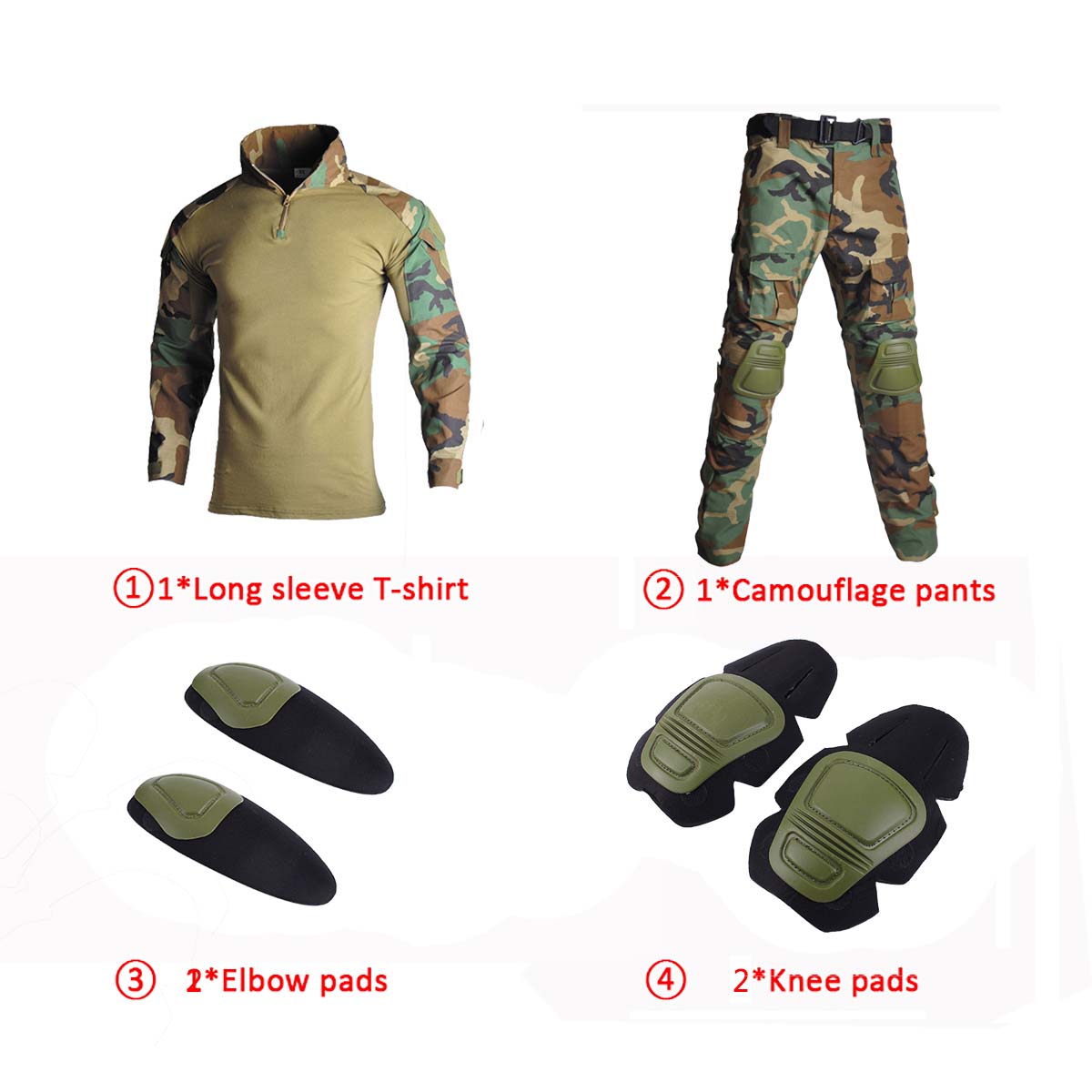 Jungle Camouflage G2 Tactical  - Tactical Military Shirt Cargo recension och pris