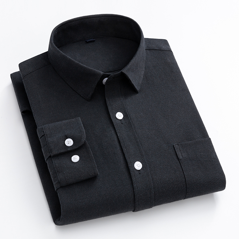 Navy Blue Oxford Shirt Men's L - Oxford Cotton Casual Shirt Business recension och pris