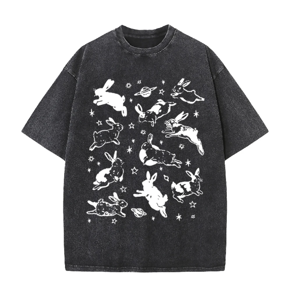 2026 Vintage Space Rabbit Plan - Acid Wash Vintage Graphic T Shirt recension och pris