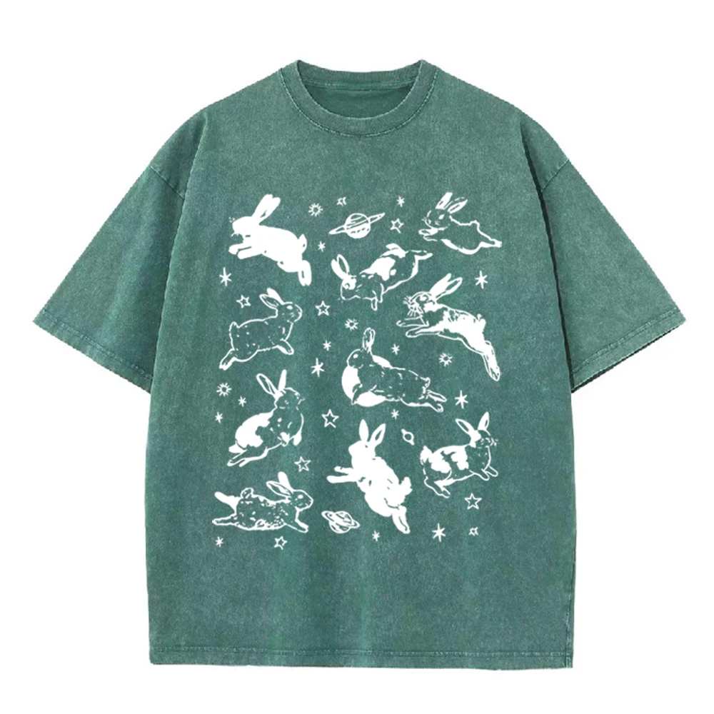 2026 Vintage Space Rabbit Plan - Acid Wash Vintage Graphic T Shirt recension och pris