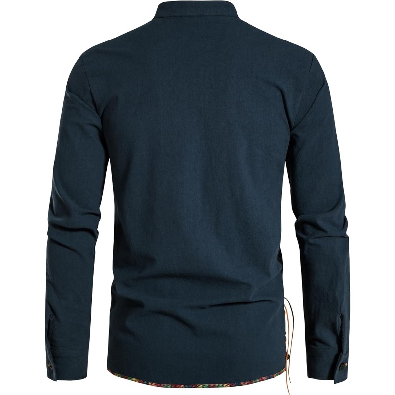 Mens Pirate Shirt Viking Retro - Medieval Gothic Lace Up Pirate Shirt recension och pris