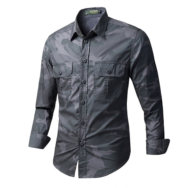 Spring Autumn Men's Tactical C - Tactical Military Shirt Cargo recension och pris