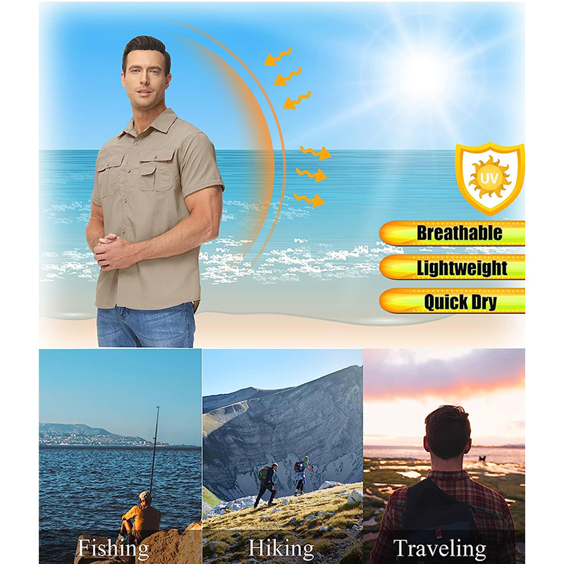 TRVLWEGO Men Shirt Hiking Camp - Tactical Military Shirt Cargo recension och pris