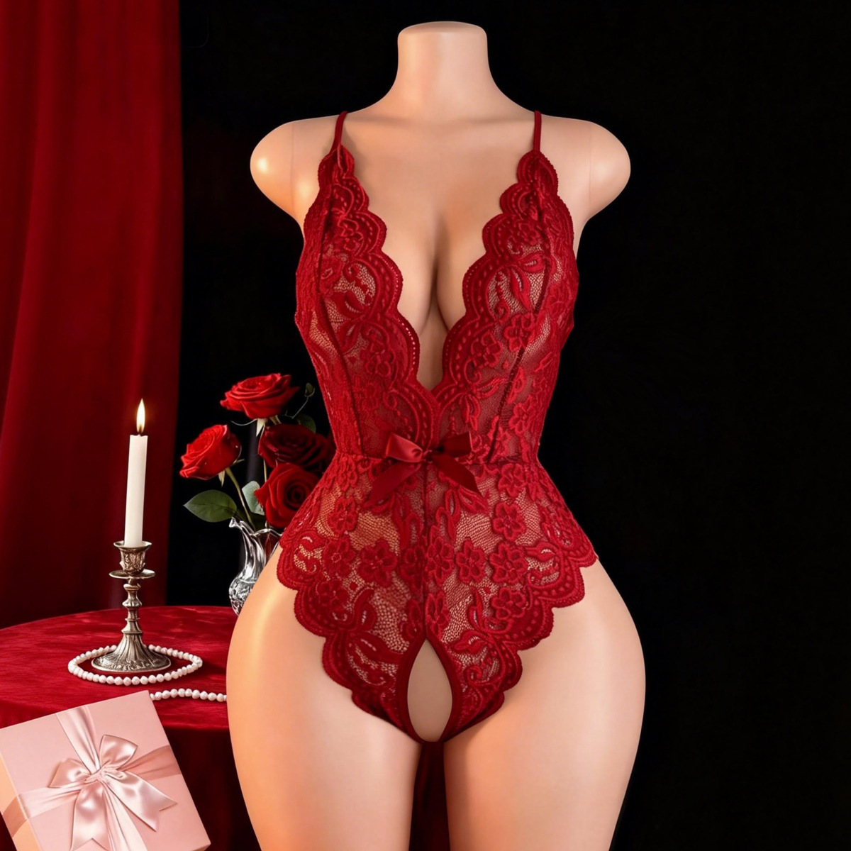 Hot Crotchless Sexy Lingerie F - Underwear recension och pris