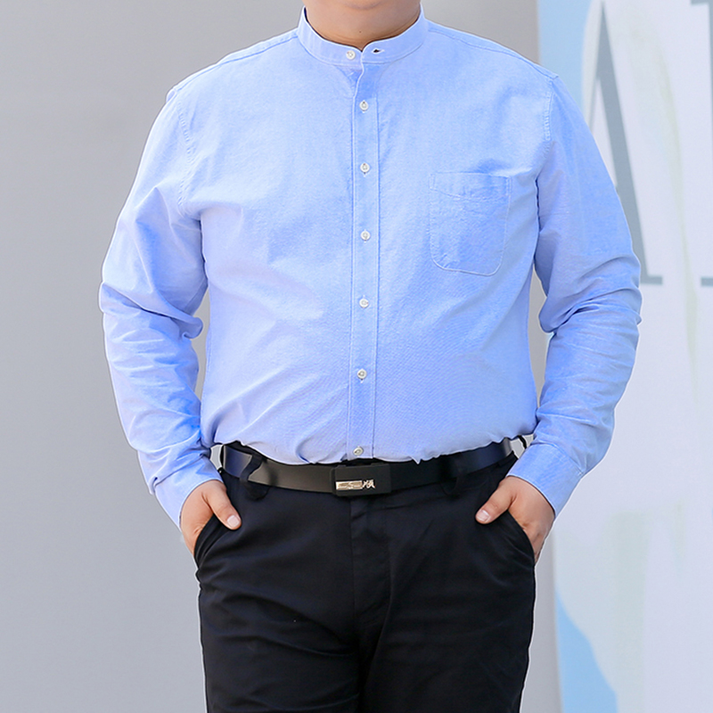 Autumn New Korean Shirt S-10XL - Mandarin Collar Formal Shirt Slim Fit recension och pris