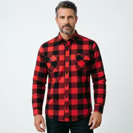 2026 Autumn and Winter Long Sl - Flannel Plaid Shirt Heavy Weight recension och pris