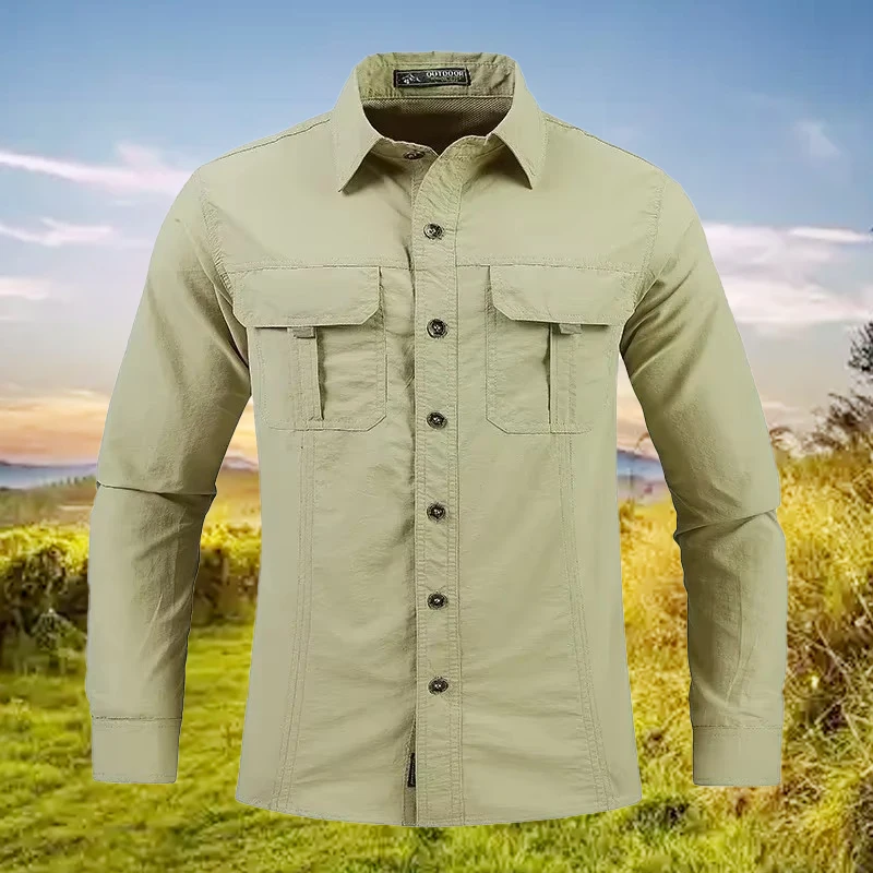 5XL Men Lightweight Quick-Dryi - Tactical Military Shirt Cargo recension och pris