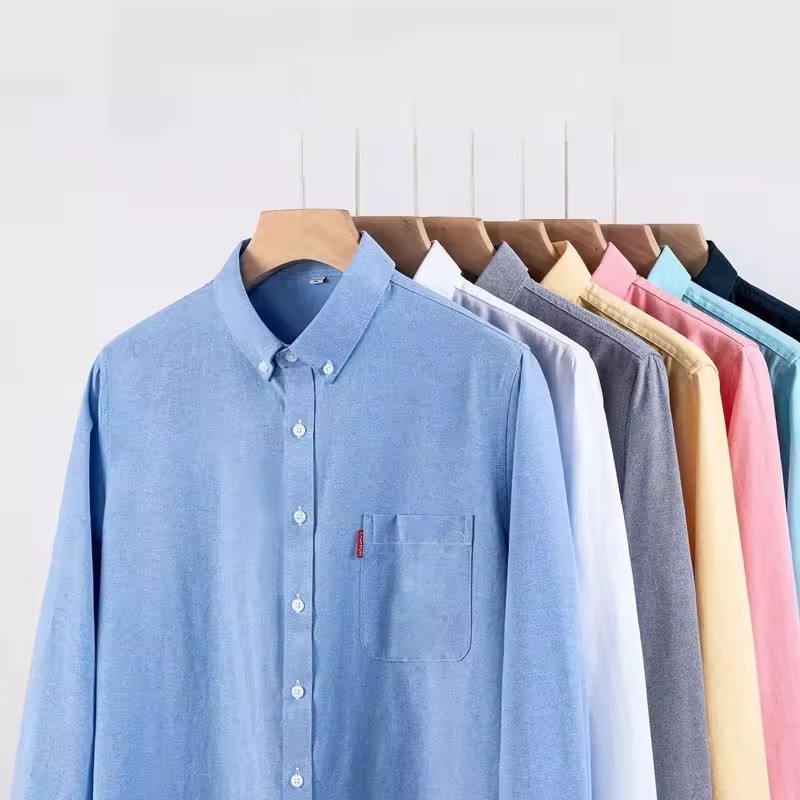100% Pure Cotton Men's Busines - Oxford Cotton Casual Shirt Business recension och pris