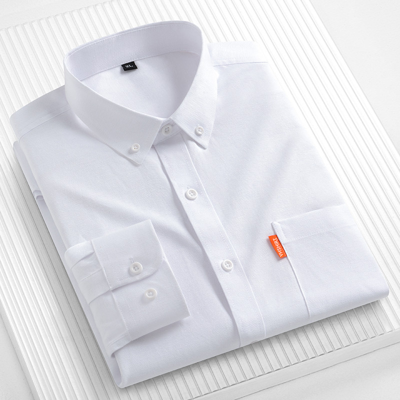 100% Pure Cotton Men's Busines - Oxford Cotton Casual Shirt Business recension och pris