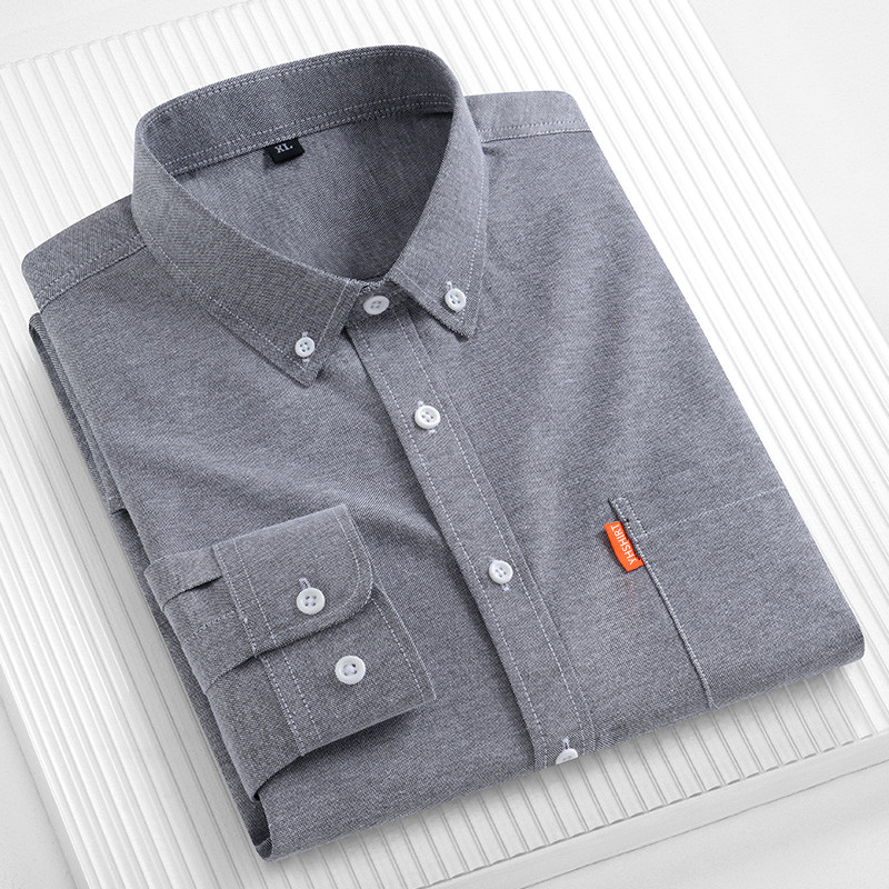 100% Pure Cotton Men's Busines - Oxford Cotton Casual Shirt Business recension och pris