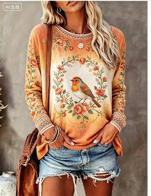 Women Long Sleeve T‑Shirt Vint - T-Shirts recension och pris