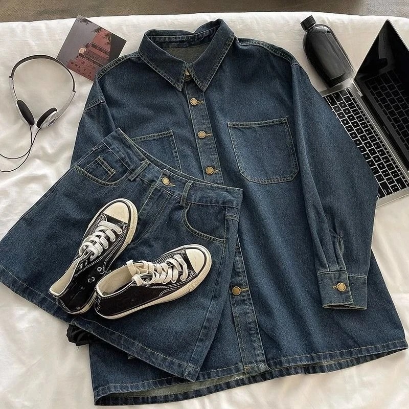 Y2K Denim Skirt Set: Vintage J - Jackets recension och pris