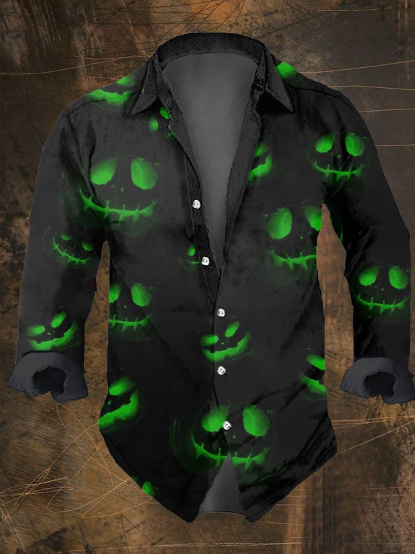 Halloween Men's Dark Skull Pri - Vintage Hawaiian Floral Shirt recension och pris