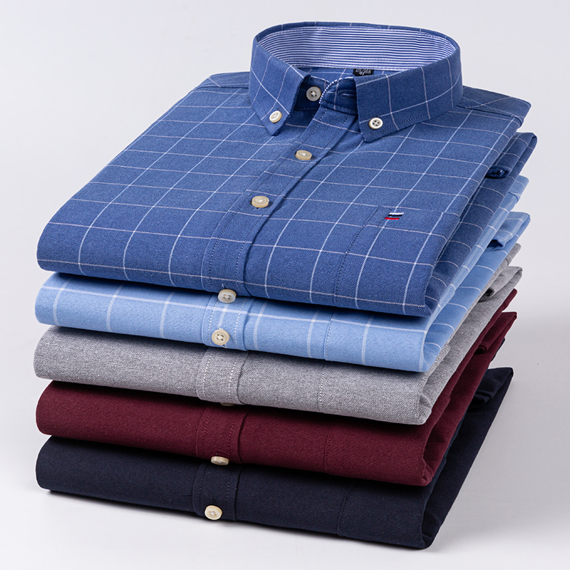 Men's Casual Shirts Cotton Oxf - Oxford Cotton Casual Shirt Business recension och pris