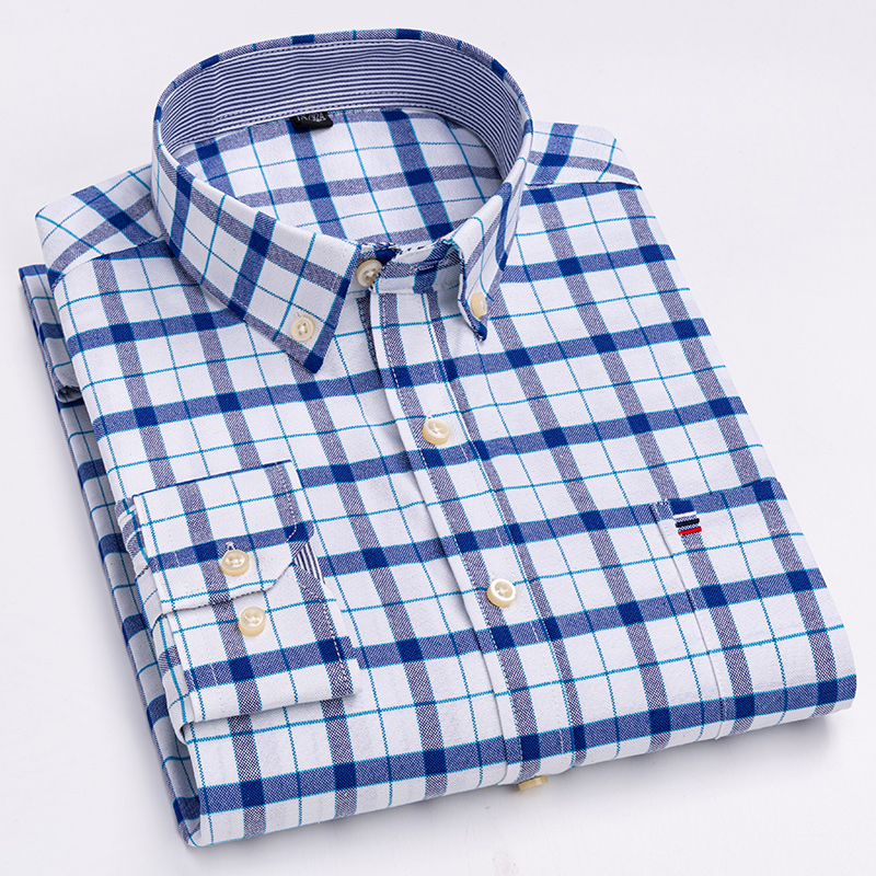 Men's Casual Shirts Cotton Oxf - Oxford Cotton Casual Shirt Business recension och pris