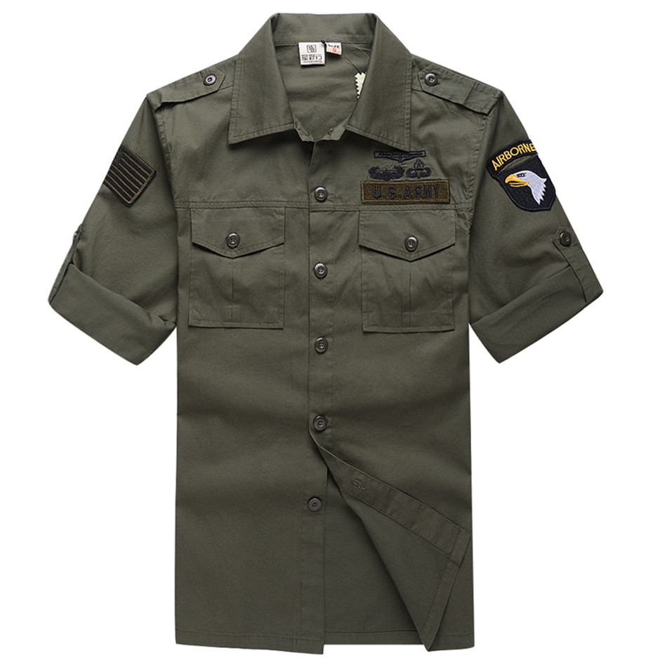 Men's Cotton Military Enthusia - Tactical Military Shirt Cargo recension och pris
