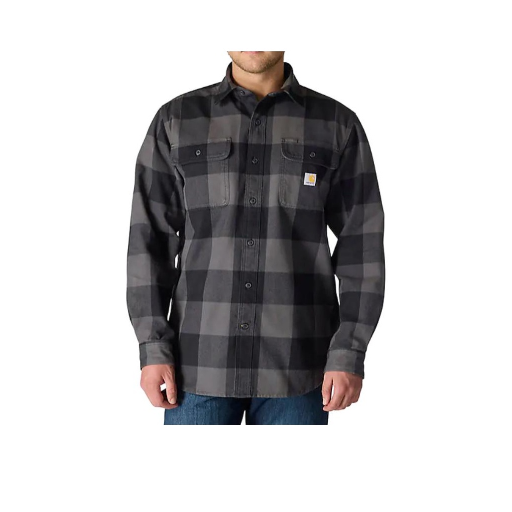 Carhartt FW25 107013 Loose Fit - Flannel Plaid Shirt Heavy Weight recension och pris