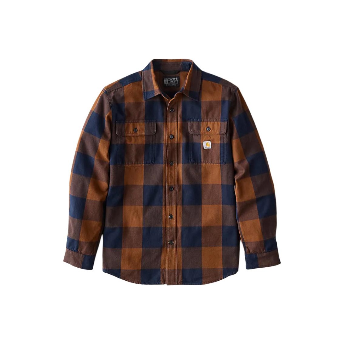 Carhartt FW25 107013 Loose Fit - Flannel Plaid Shirt Heavy Weight recension och pris