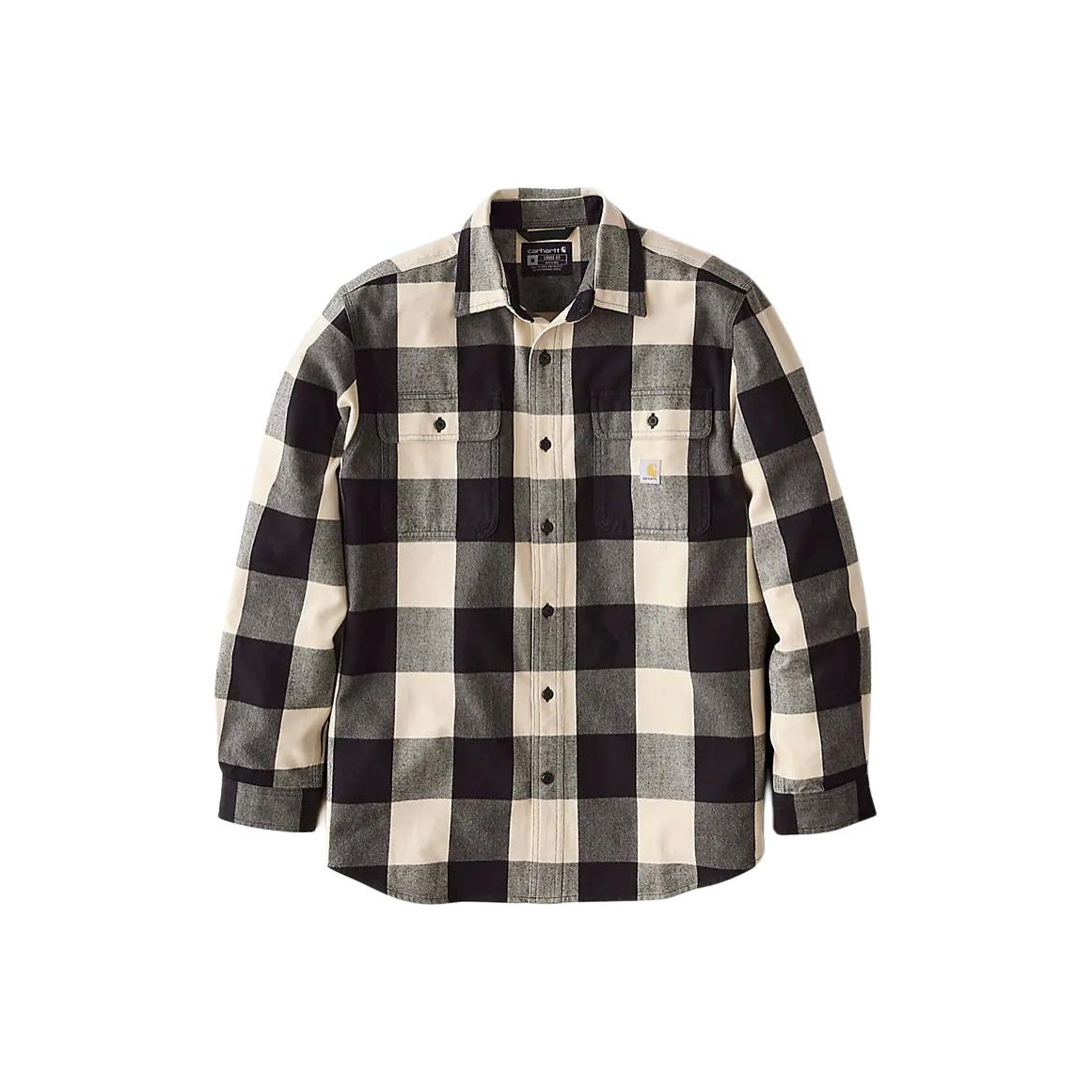 Carhartt FW25 107013 Loose Fit - Flannel Plaid Shirt Heavy Weight recension och pris