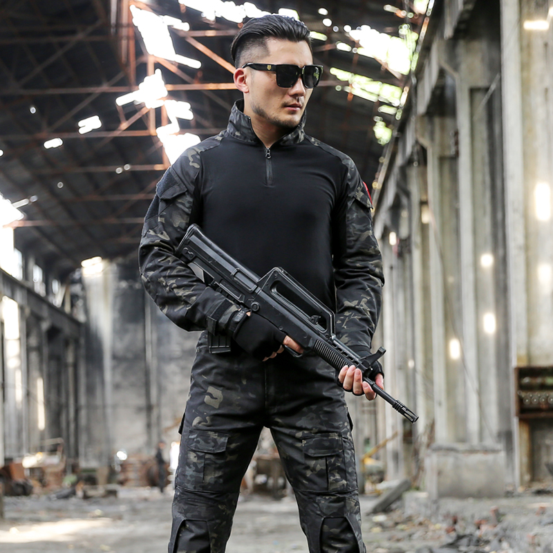 Outdoor Tactical Suits Camoufl - Tactical Military Shirt Cargo recension och pris