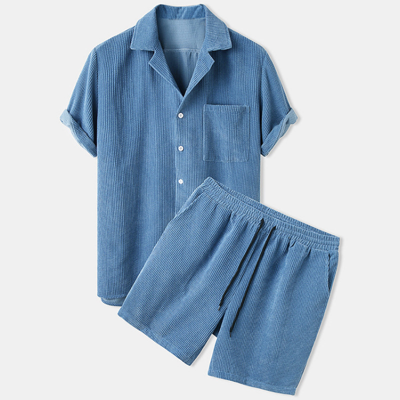 2025 New Men's Summer Corduroy - Corduroy Button Up Shirt Men recension och pris