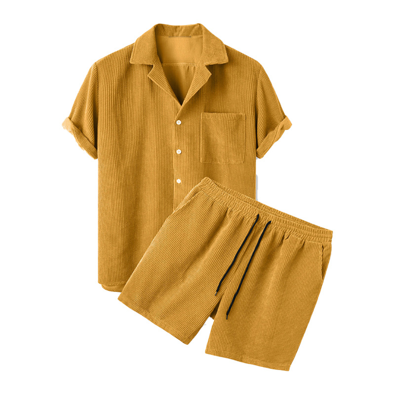 2025 New Men's Summer Corduroy - Corduroy Button Up Shirt Men recension och pris