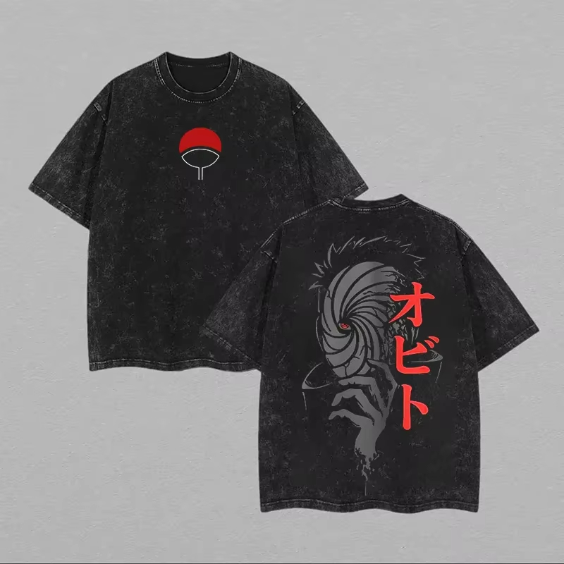 Naruto Obito Uchiha T Shirt Ma - Acid Wash Vintage Graphic T Shirt recension och pris