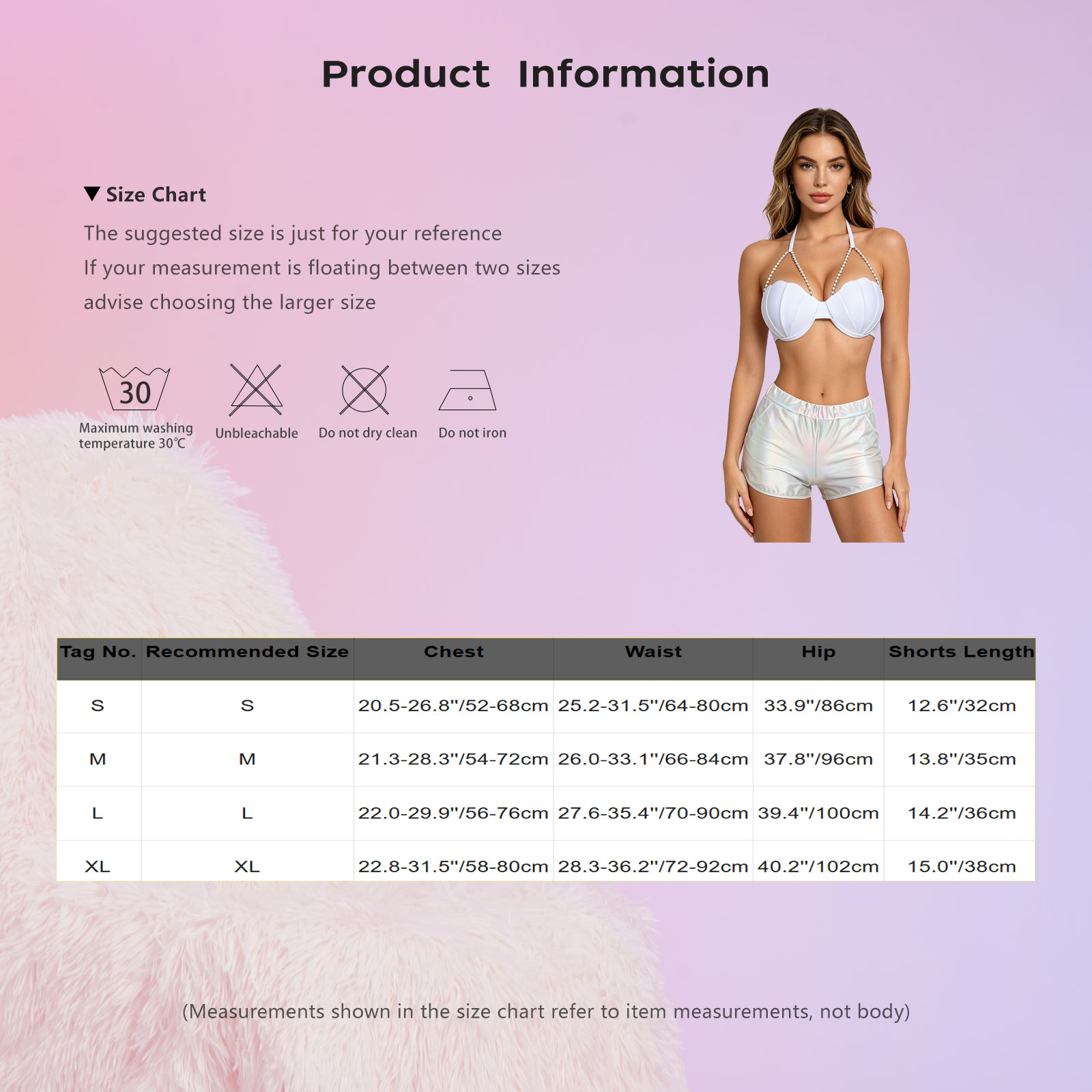 Women Metallic Shiny Swimwear  - Shorts recension och pris
