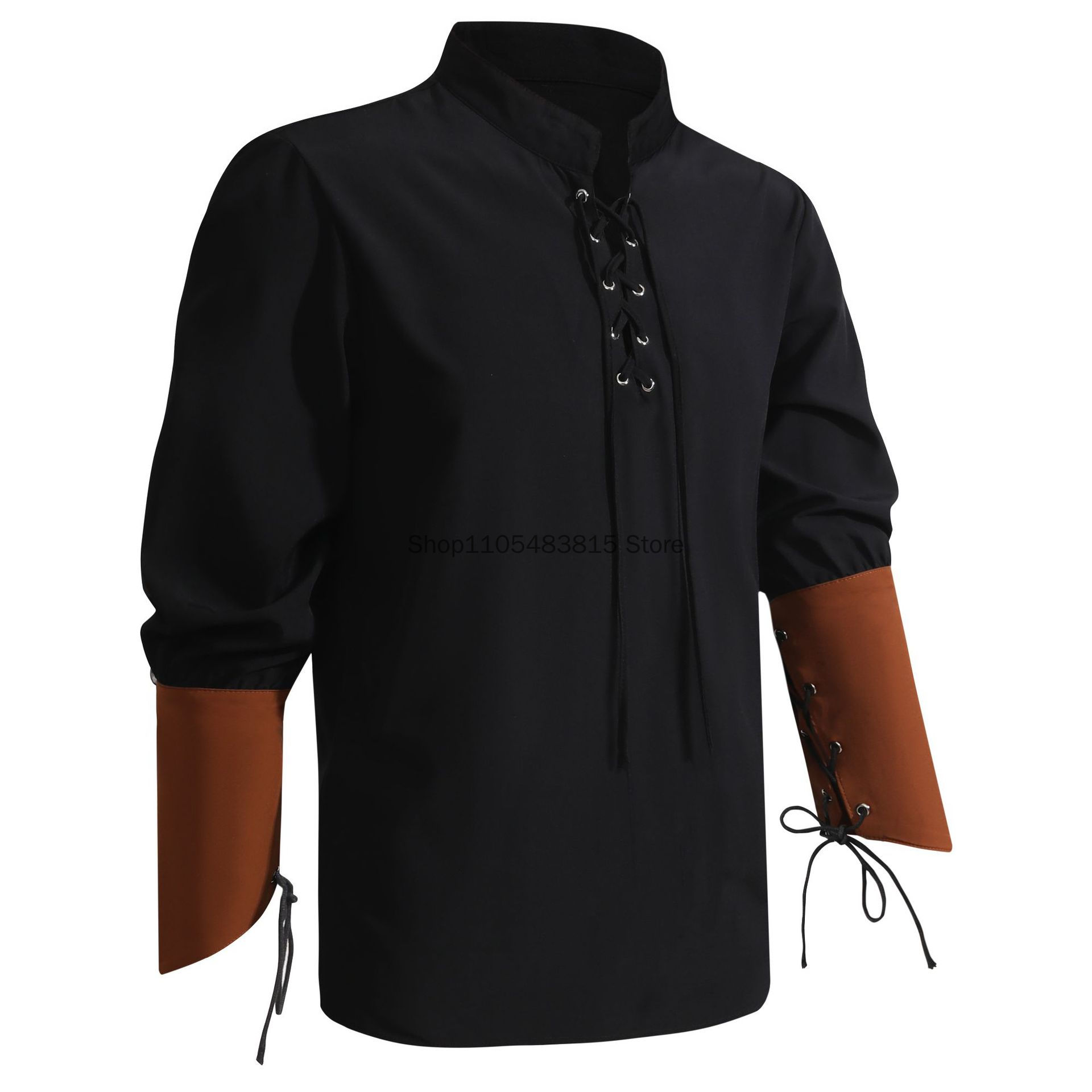 Pirate Shirt for Men - Medieva - Medieval Gothic Lace Up Pirate Shirt recension och pris