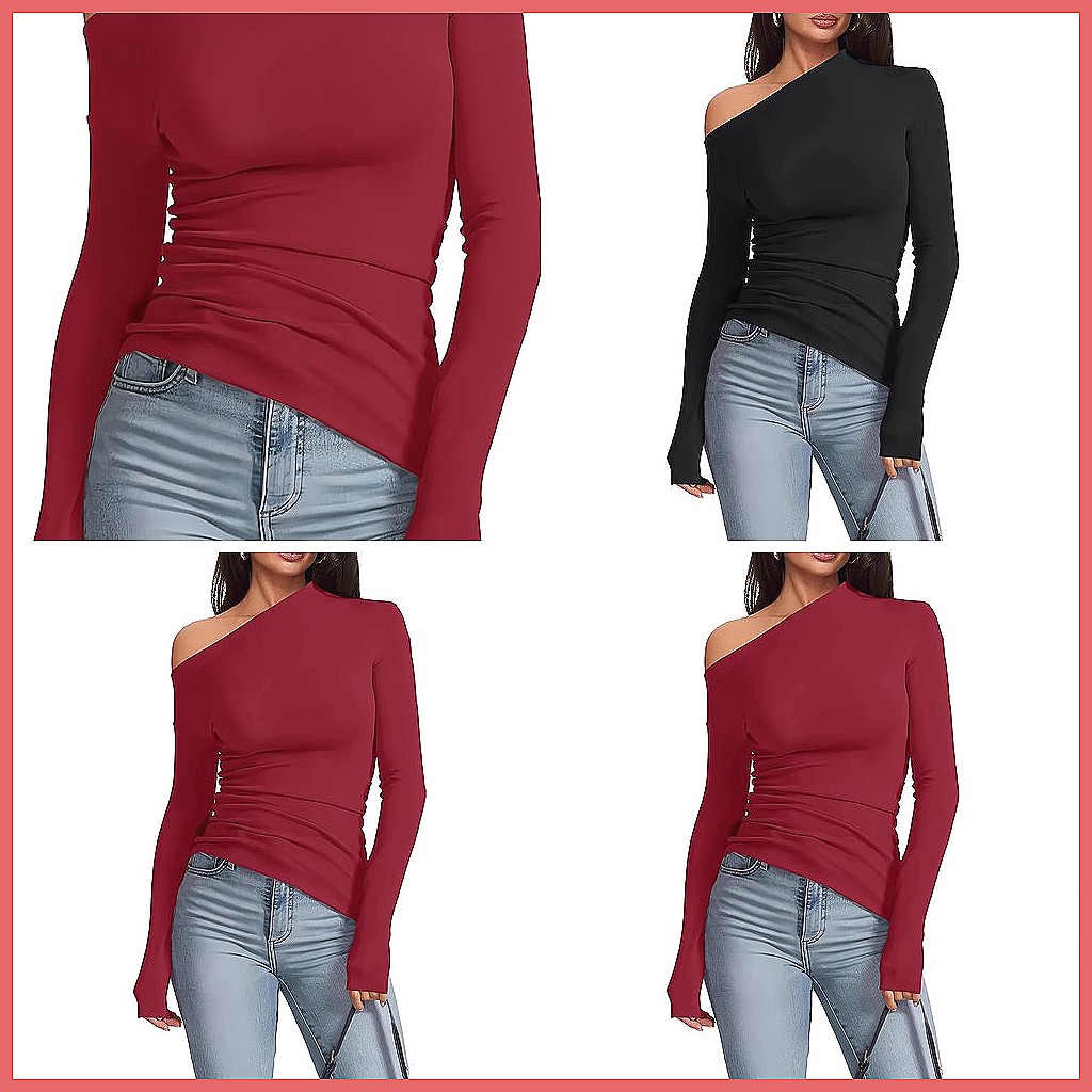 Off-Shoulder Long Sleeve T-Shi - Shirts recension och pris