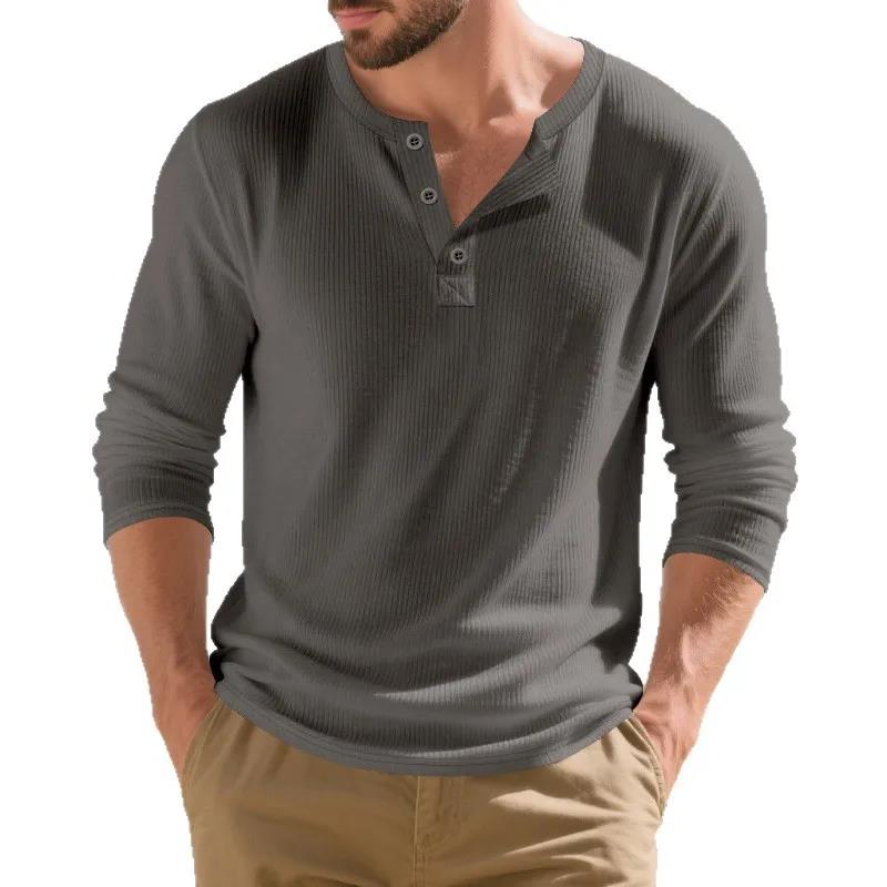 Men's T Shirt Spring Button Lo - Corduroy Button Up Shirt Men recension och pris