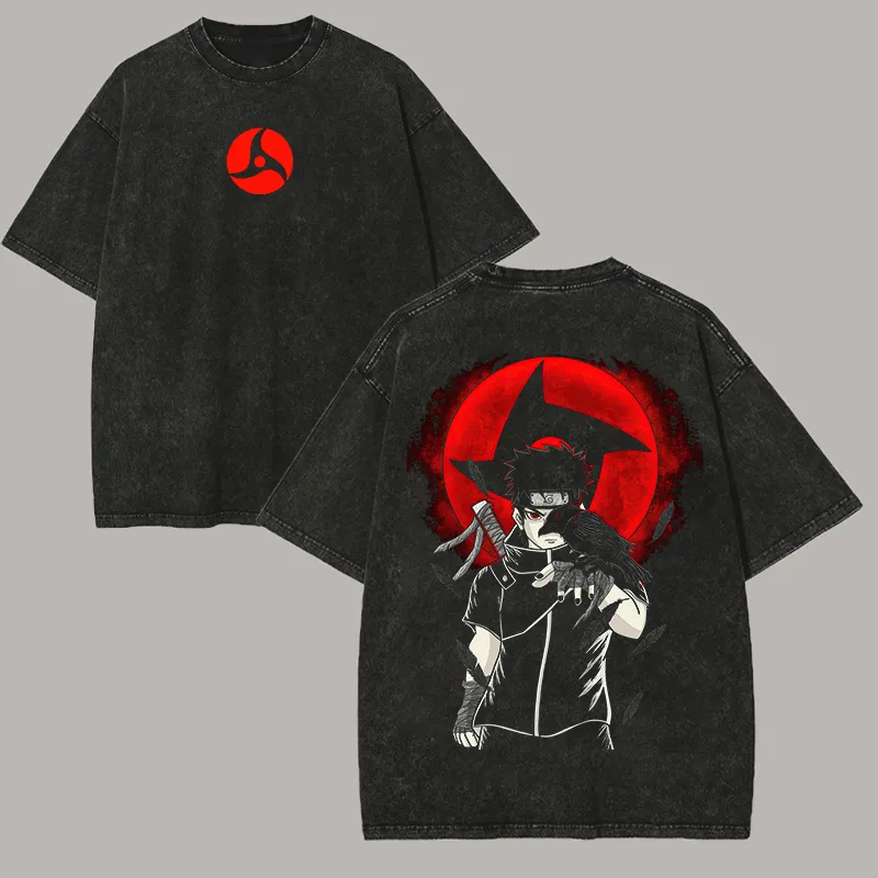 Naruto Shisui Uchiha T Shirt M - Acid Wash Vintage Graphic T Shirt recension och pris