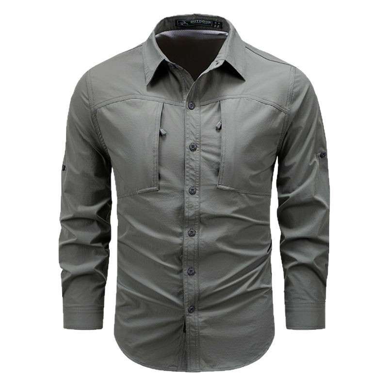 Spring Autumn Men's Long Sleev - Tactical Military Shirt Cargo recension och pris
