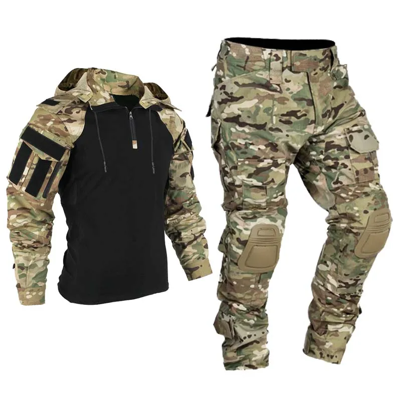 Men Tactical Uniform Milit Out - Tactical Military Shirt Cargo recension och pris