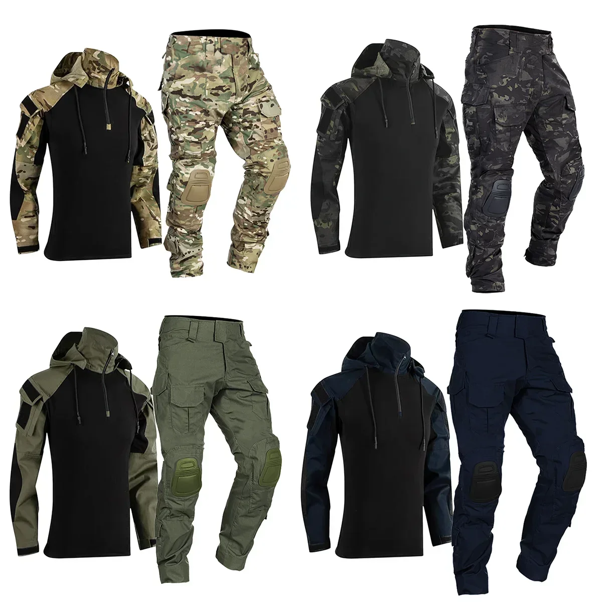 Men Tactical Uniform Milit Out - Tactical Military Shirt Cargo recension och pris