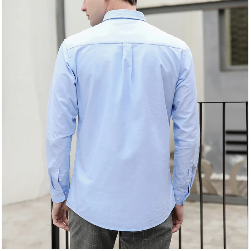 New Men's Oxford Shirt 76% Cot - Oxford Cotton Casual Shirt Business recension och pris